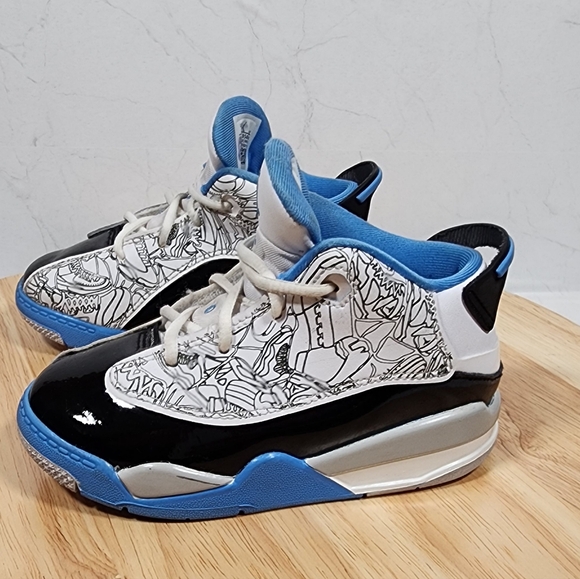 Air Jordan Dub Zero University Blue Toddler Sz 9C DV1358-114 Sneakers - Picture 2 of 11